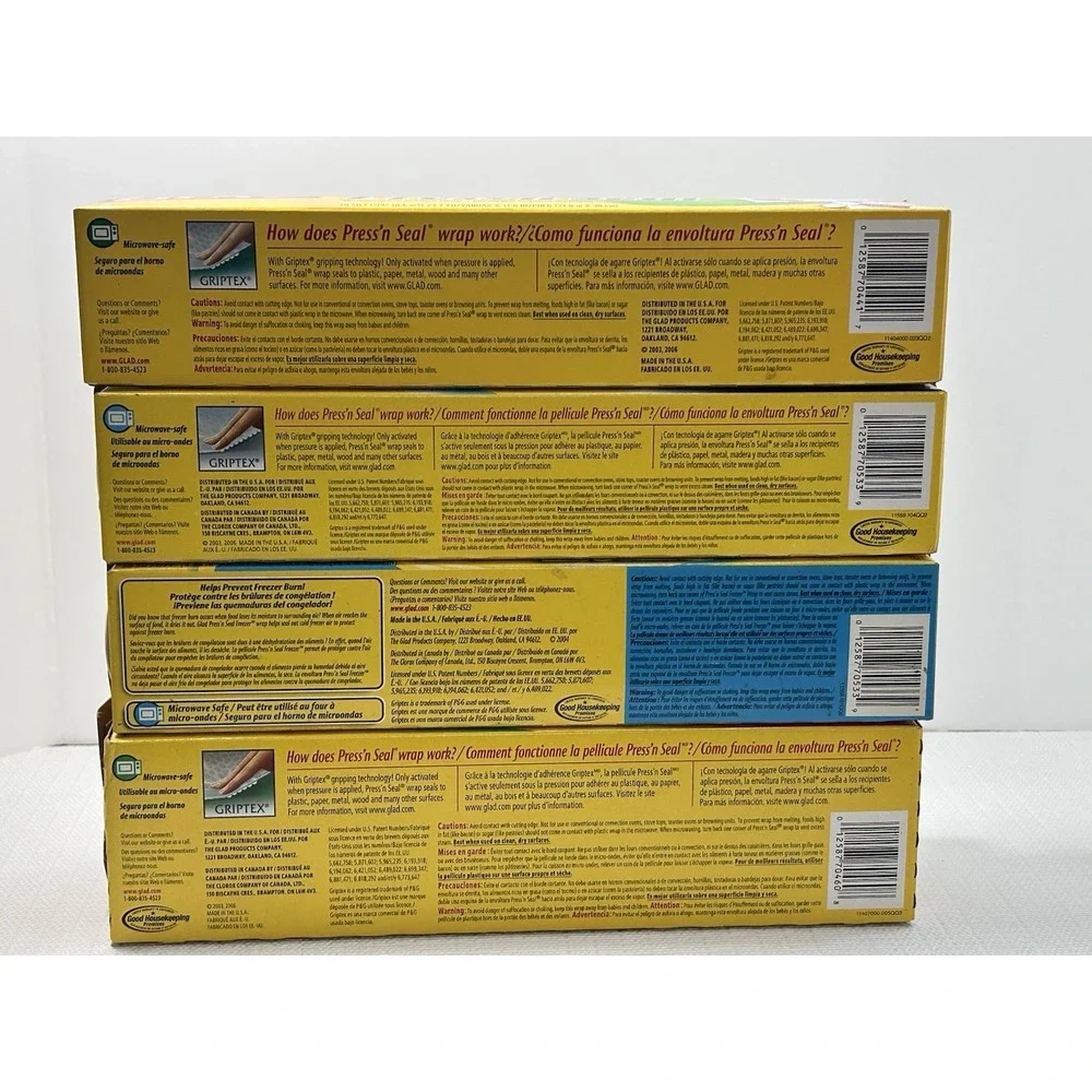 Vtg Lot Glad Press'N Seal Sealing Wrap NEW 50,‎ 70, 140 Sq 2003 2006 Prop Movie